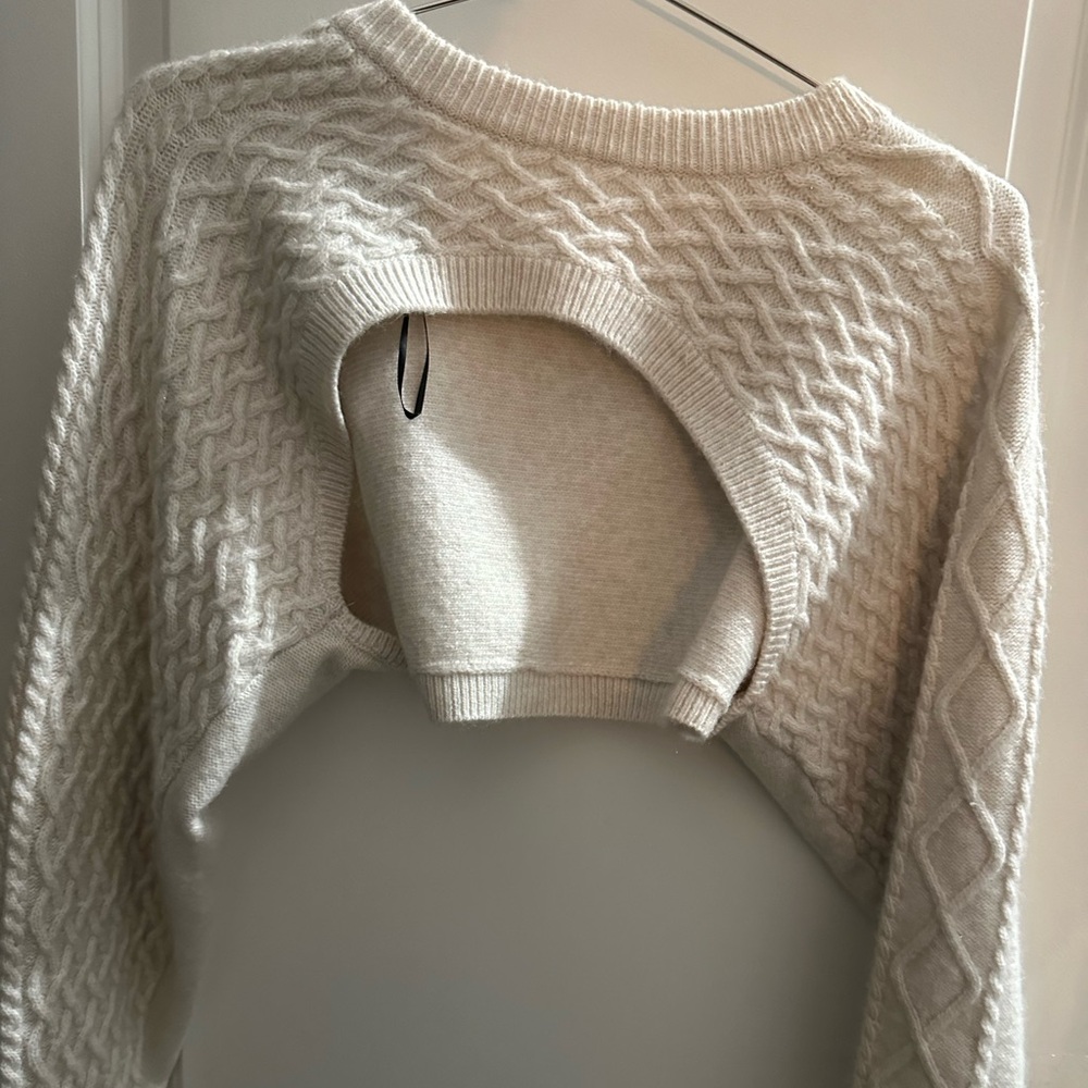 Cream bolero sweater - Picture 4 of 5